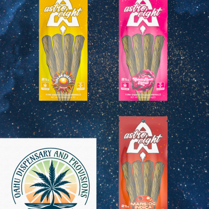 Astro Eight High Terpene Extract Prerolls - 4 Count